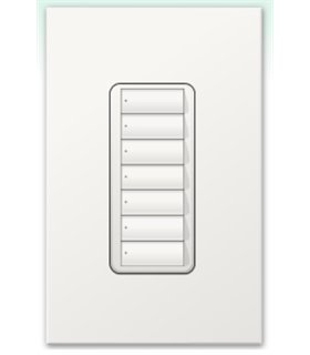 Botonera Lutron Homeworks QS inalambrica 7 botones