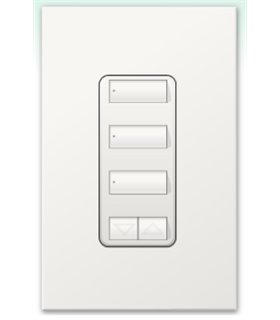 Botonera Homeworks QS inalambrica 3 botones con R/L 