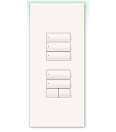 Kit para botonera Architrave 3 botones  + 2 botones y RL