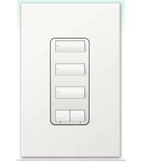 Botonera Homeworks 3 botones con R/L y atenuador de 450W