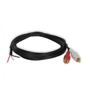 Captive Screw to RCA Cable (Stereo)