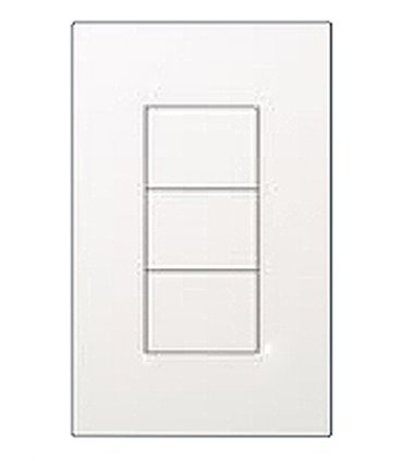 Botonera Lutron línea Palladiom 3 botones sin placa