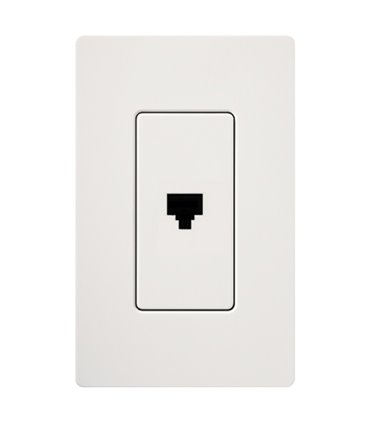 Toma telefono Lutron CLARO empaque blister