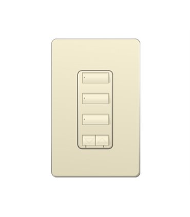 Control de pared 3 botones con R/L y atenuador de 450W Lutron RadioRA2 Colores Brillantes