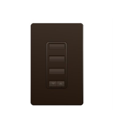 Control de pared 3 botones con R/L y atenuador de 450W Lutron RadioRA2 Colores Brillantes