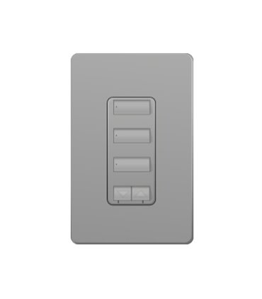 Control de pared 3 botones con R/L y atenuador de 450W Lutron RadioRA2 Colores Brillantes