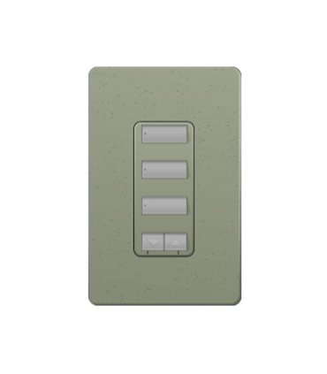 Control de pared 3 botones con R/L y atenuador de 450W Lutron RadioRA2 Colores Satín