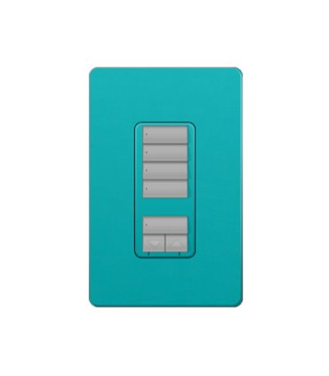 Control de pared 4 botones y atenuador de 450W Lutron RadioRA2 Colores brillantes