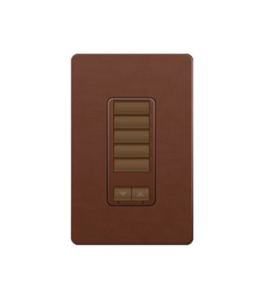 Control de pared hibrido 5 botones con R/L y atenuador de 450W Lutron RadioRA2 Colores Satín