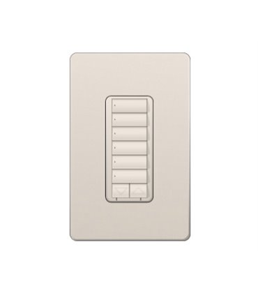 Control de Pared con Atenuador de 600W Lutron RadioRA2 Colores Satín