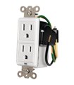 15A In-Wall Duplex, 2 Outlets, W/ Surge Protection