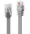 Cable Red 0.3m CAT6 Lindy RJ45 Cable Plano Gris