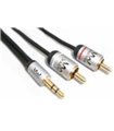 Cable Audio RCA Stereo A Miniplug 3.5mm 1m  Solidview  M-M