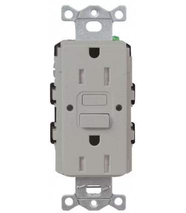 Toma Claro CAR 15 120V15AGFST GR Lutron Distribuidor Colombia