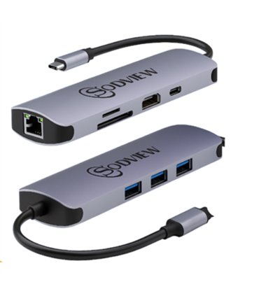 Docking USB-C de 8 puertos 8 en 1