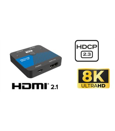 Switcher HDMI 8K 2X1 Marca SolidVew