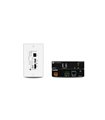 Extensor HDBaseT para placa de pared con entrada HDMI y concentradores USB