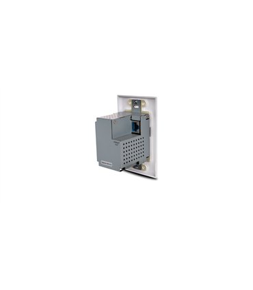 Extensor HDBaseT para placa de pared con entrada HDMI y concentradores USB