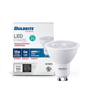 Bombilla Bilbrite LED PAR16 GU10 de 6W