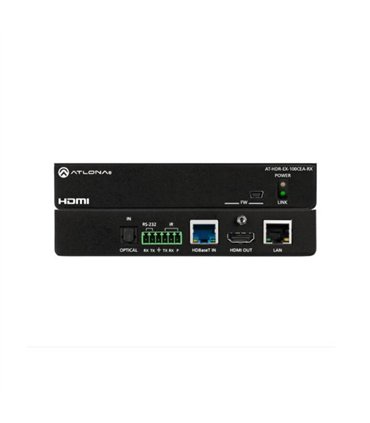 Atlona 4K HDR Receiver w/IR, RS-232, Ethernet, and PoE.