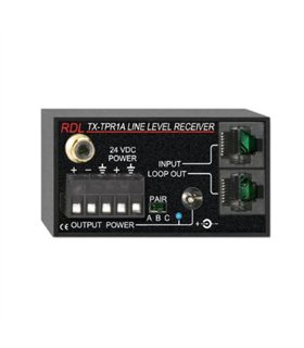 Receptor activo de 1 par, formato de par trenzado A, salida de línea balanceada