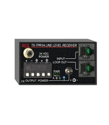 Receptor activo de 1 par, formato de par trenzado A, salida de línea balanceada