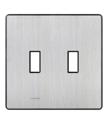 Placa 2 ventanas FASSADA Acero inoxidable