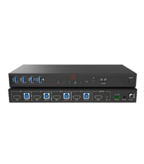 Conmutador KVM HDMI7DP 8K60 de 2 monitores duales