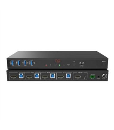 Conmutador KVM HDMI7DP 8K60 de 2 monitores duales
