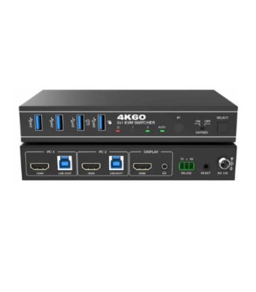 Conmutador KVM HDMI 8k de 2 puertos