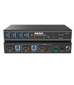 Conmutador KVM HDMI 4K60 de 2 monitores duales