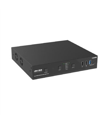 Matriz 4x2 HDMI y USB-C (A/V + USB 3.2 + 1G + carga de 100W)