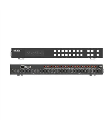 Matriz HDMI 16x16 de 18 Gbps