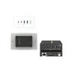 Placa de Pared USB 3.2 de 100m con Entrada USB-C – Extensión Profesional para Salas y Entornos Corporativos
