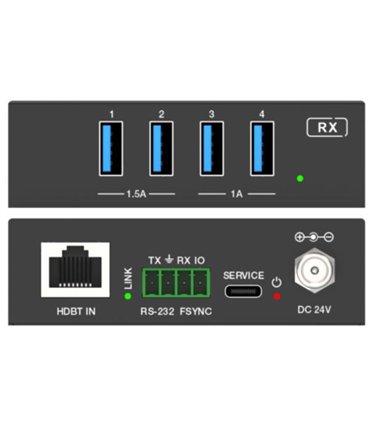 Extensor USB 3.2 100 Metros Cat de HDBaseT