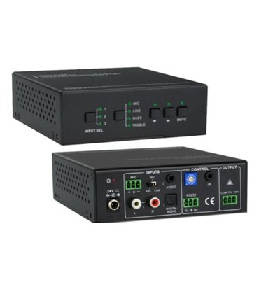 MINI AMPLIFICADOR DE AUDIO 70/100V SOLIDVIEW 40 watss RMS