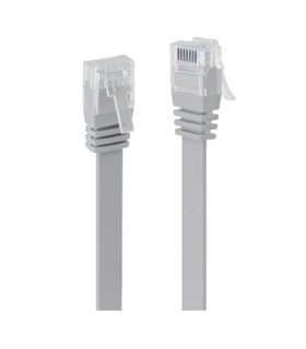 Cable Plano De Red Cat6A U / Utp, Gris - 2 m.