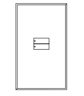 Placa de vidrio para botonera W2BN clear glass