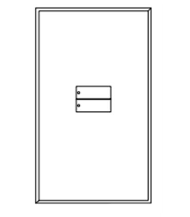 Placa de vidrio para botonera W2BN clear glass