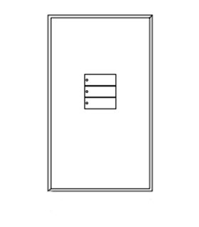 Placa de vidrio para botonera W3BN clear glass