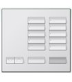 Placa decorativa botonera de 10 botones SATIN COLORS