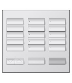Placa decorativa botonera 15 botones metales