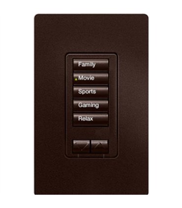 Hybrid Keypad RadioRA RRD HN5BRL 120V150W BR Aten Fase 