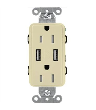 Receptacle Claro CAR 15 120V15AUBTR-IV IV 