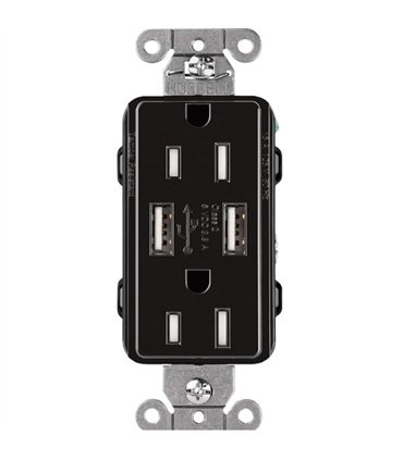 Receptacle Claro CAR 15 120V15AUBTR-BL BL 