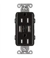 Receptacle Claro CAR 15 120V15AUBTR-BL BL 