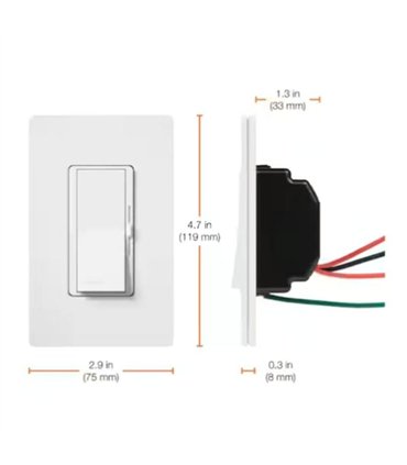 Dimmer Diva DVSCLV 600P 120V600W RW Aten Fase 