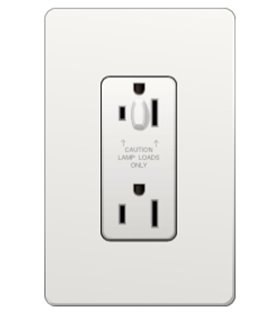 Toma Corriente Lutron CLARO 15A HALF DIM Colores brillantes