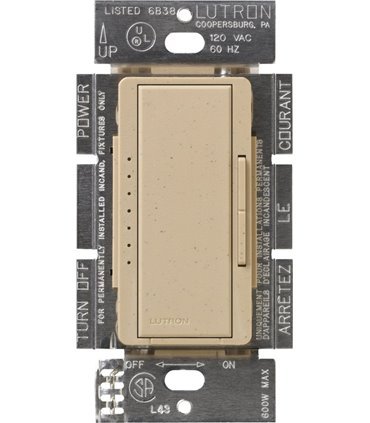 Atenuador/Dimmer Lutron MAESTRO CFL/LED Conmutable 600W