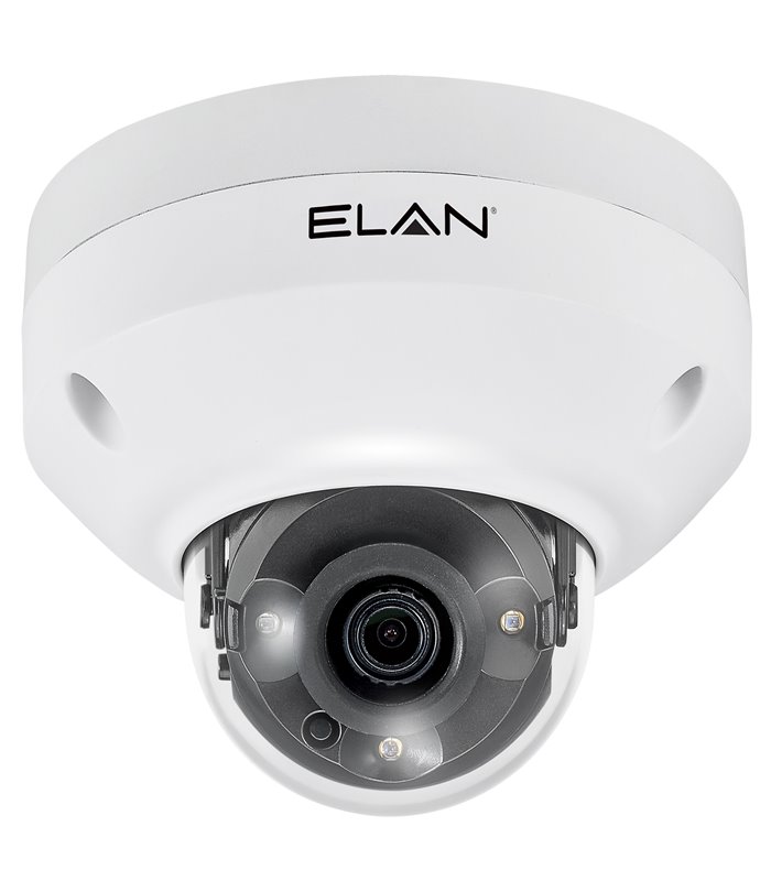 Cámara domo para exteriores ELAN IP de 4 MP con lente fija y IR